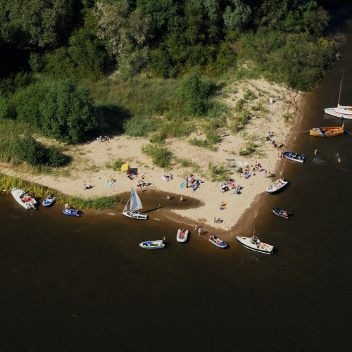 2013: Die Elbinsel Schweinesand vor Blankenese. Foto: Michael Zapf